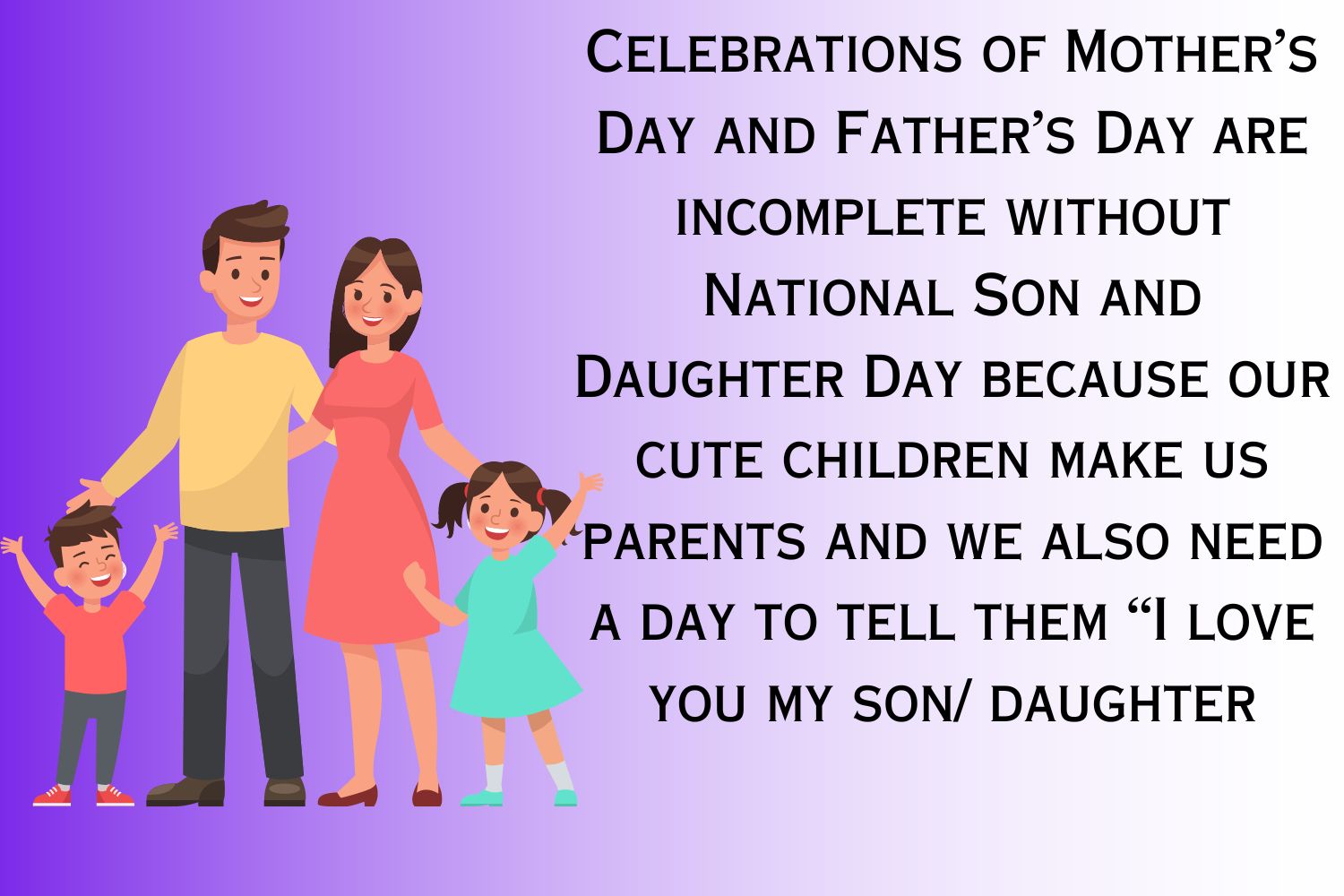 National Son and Daughter Day Image